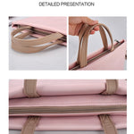 PU wasserdichte Laptoptasche zum Umhängen für 13,3 Zoll Laptops, 13,3 Zoll (Pink), 13,3 Zoll (Weiß)