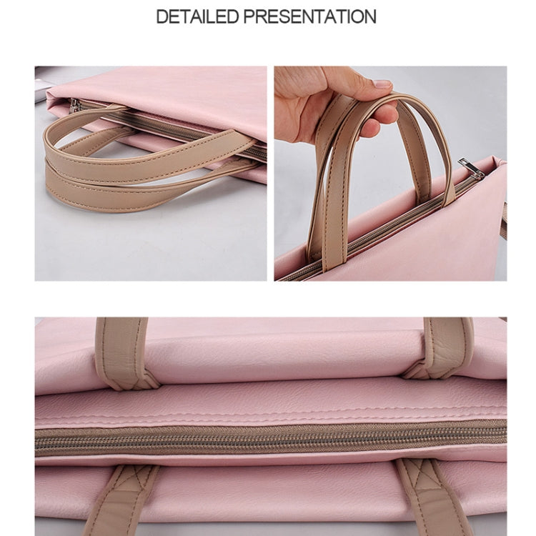 PU wasserdichte Laptoptasche zum Umhängen für 13,3 Zoll Laptops, 13,3 Zoll (Pink), 13,3 Zoll (Weiß)