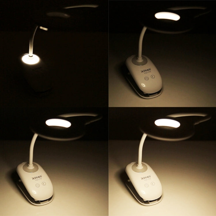 28 LEDs Flexibler Schwanenhals Hohler Ring Design Augenschutz Licht mit Clip & Kleine Nachtlichtfunktion, TGX-770