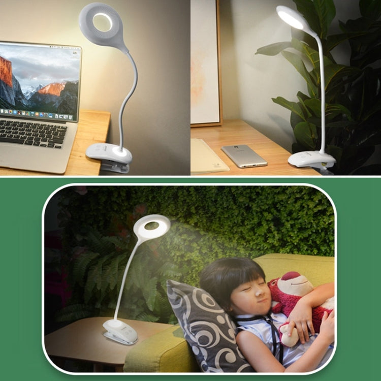 28 LEDs Flexibler Schwanenhals Hohler Ring Design Augenschutz Licht mit Clip & Kleine Nachtlichtfunktion, TGX-770