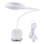 28 LEDs Flexibler Schwanenhals Hohler Ring Design Augenschutz Licht mit Clip & Kleine Nachtlichtfunktion, TGX-770