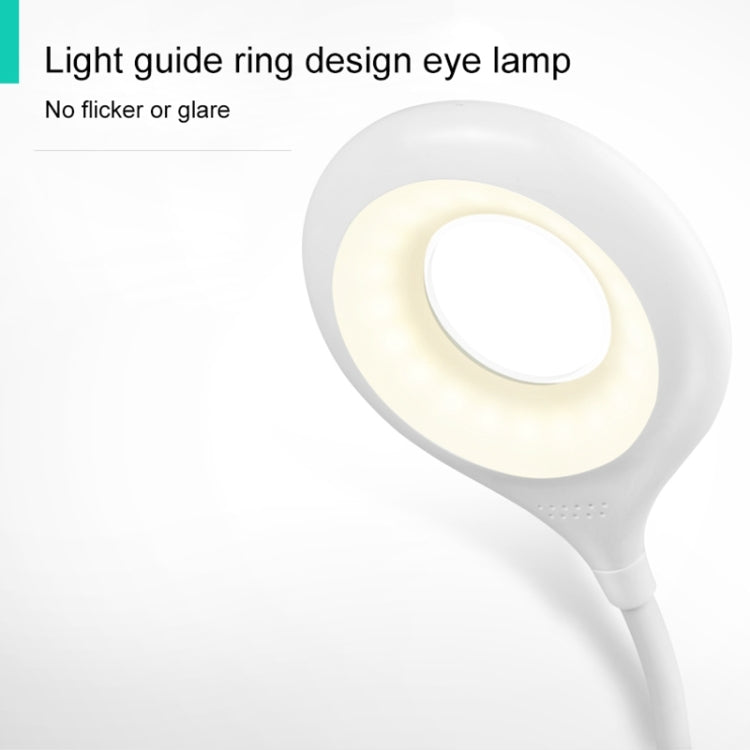 28 LEDs Flexibler Schwanenhals Hohler Ring Design Augenschutz Licht mit Stifthalter / Kleine Nachtlichtfunktion, TGX-772