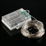 50 LEDs 3 x AA Batteriebox Lichterkette Dekorative Leuchte mit Fernbedienung, DC 5V, Buntes Licht/Fernbedienung, Weißes Licht/Fernbedienung, Warmweiß/Fernbedienung