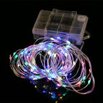 50 LEDs 3 x AA Batteriebox Lichterkette Dekorative Leuchte mit Fernbedienung, DC 5V, Buntes Licht/Fernbedienung, Weißes Licht/Fernbedienung, Warmweiß/Fernbedienung