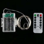 50 LEDs 3 x AA Batteriebox Lichterkette Dekorative Leuchte mit Fernbedienung, DC 5V, Buntes Licht/Fernbedienung, Weißes Licht/Fernbedienung, Warmweiß/Fernbedienung