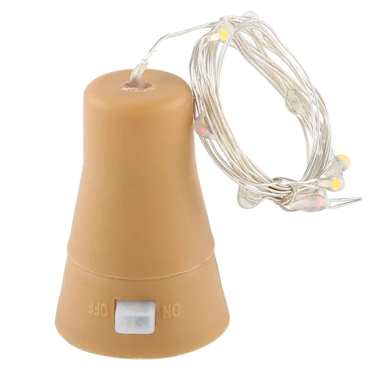 1m 10 LEDs SMD 0603 Solarbetriebene Kupferdraht-Lichterkette, Feenlampe, dekorative Leuchte, 1m Buntes Licht