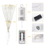 150 LEDs Batterien Box LED Dekorative Lichterkette mit Fernbedienung, 30CM Buntes Licht, 30CM Weißes Licht, 30CM Warmweiß