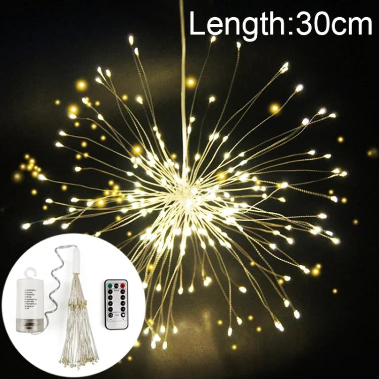 150 LEDs Batterien Box LED Dekorative Lichterkette mit Fernbedienung, 30CM Buntes Licht, 30CM Weißes Licht, 30CM Warmweiß