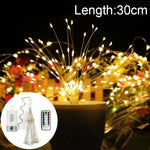 150 LEDs Batterien Box LED Dekorative Lichterkette mit Fernbedienung, 30CM Buntes Licht, 30CM Weißes Licht, 30CM Warmweiß
