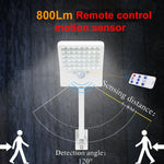 6W 800LM 48 LEDs Solar-Flachlampe mit Fernbedienung und Halterung