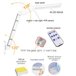 6W 800LM 48 LEDs Solar-Flachlampe mit Fernbedienung und Halterung