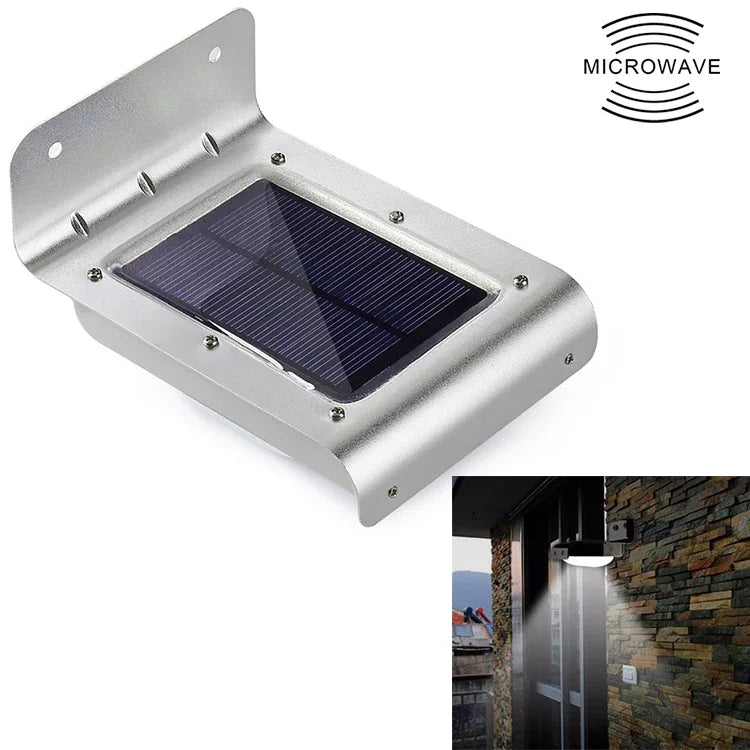 LED-Solar-Wandleuchte für den Außenbereich mit menschlicher Körperinduktion
