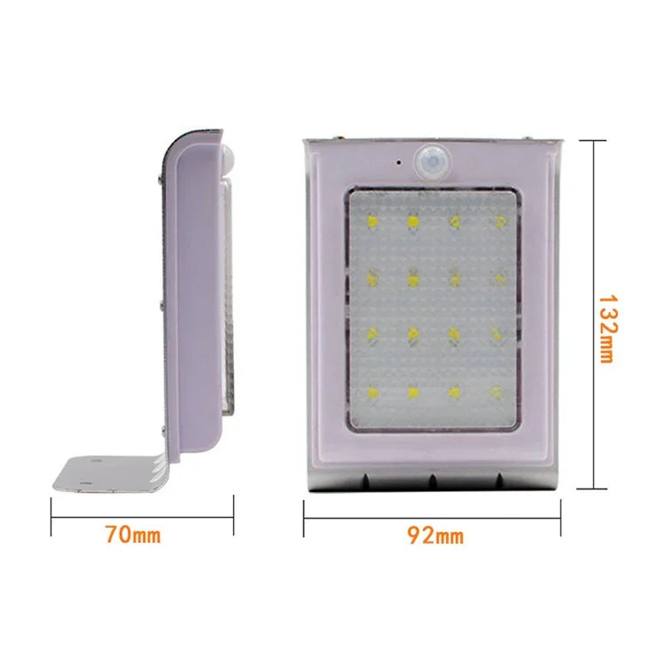 LED-Solar-Wandleuchte für den Außenbereich mit menschlicher Körperinduktion