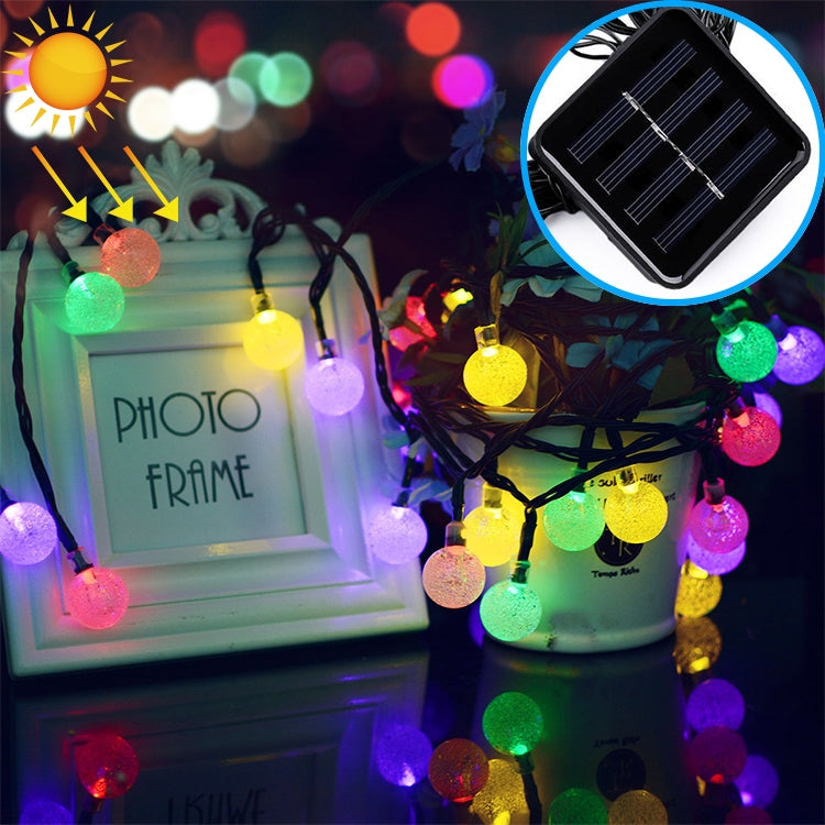 50 LEDs Blasenball Outdoor Garten Wasserdichte Weihnachtsfrühlingsfest Dekoration Solar Lichterkette