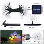 50 LEDs Blasenball Outdoor Garten Wasserdichte Weihnachtsfrühlingsfest Dekoration Solar Lichterkette
