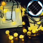 50 LEDs Blasenball Outdoor Garten Wasserdichte Weihnachtsfrühlingsfest Dekoration Solar Lichterkette