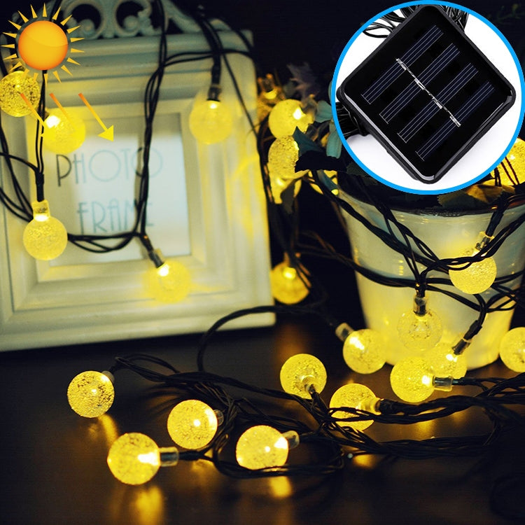 50 LEDs Blasenball Outdoor Garten Wasserdichte Weihnachtsfrühlingsfest Dekoration Solar Lichterkette