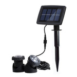 Wasserdichter LED-Solar-Unterwasserstrahler für Außenbereiche, zwei Köpfe