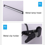 LED Schreibtischlampe 8W Klappbar Verstellbar USB-Ladefunktion Augenschutz Tischlampe, USB-Ladeversion, USB-Ladeversion (Schwarz), USB-Ladeversion (Weiß)