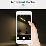 LED Schreibtischlampe 8W Klappbar Verstellbar USB-Ladefunktion Augenschutz Tischlampe, USB-Ladeversion, USB-Ladeversion (Schwarz), USB-Ladeversion (Weiß)