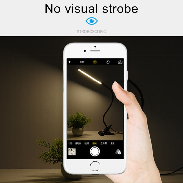 LED Schreibtischlampe 8W Klappbar Verstellbar USB-Ladefunktion Augenschutz Tischlampe, USB-Ladeversion, USB-Ladeversion (Schwarz), USB-Ladeversion (Weiß)