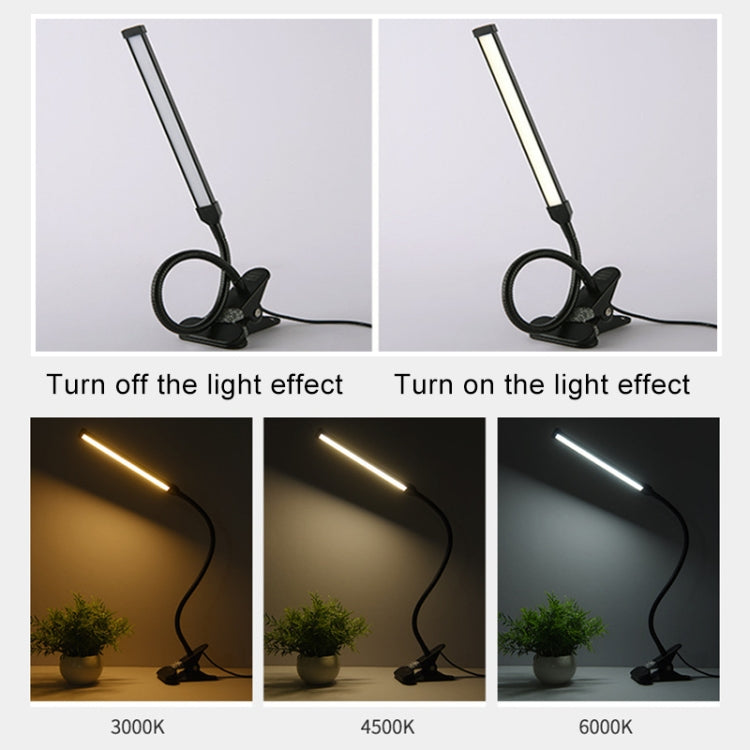 LED Schreibtischlampe 8W Klappbar Verstellbar USB-Ladefunktion Augenschutz Tischlampe, USB-Ladeversion, USB-Ladeversion (Schwarz), USB-Ladeversion (Weiß)