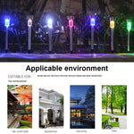 10 Stück Solarenergie Rasenleuchte Außen Edelstahl IP65 Wasserdicht LED Dekorative Gartenlampe