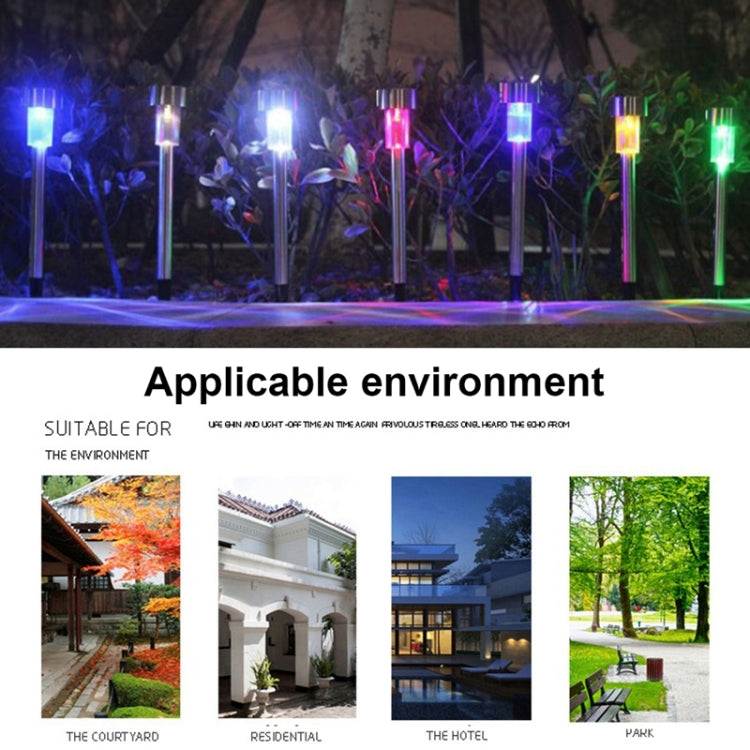 10 Stück Solarenergie Rasenleuchte Außen Edelstahl IP65 Wasserdicht LED Dekorative Gartenlampe