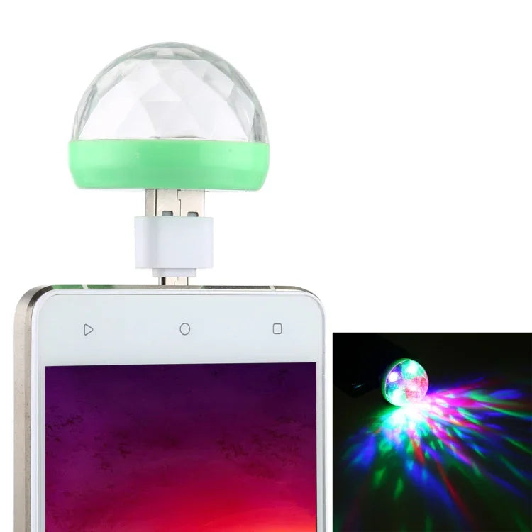 4W RGB USB LED Kristall Magic Ball Bühnenlicht mit Micro-USB-Adapter, mit Micro-USB-Adapter