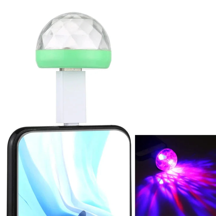 4W RGB USB LED Kristall-Zauberkugel-Bühnenlicht mit 8-Pin-Adapter, mit 8-Pin-Adapter