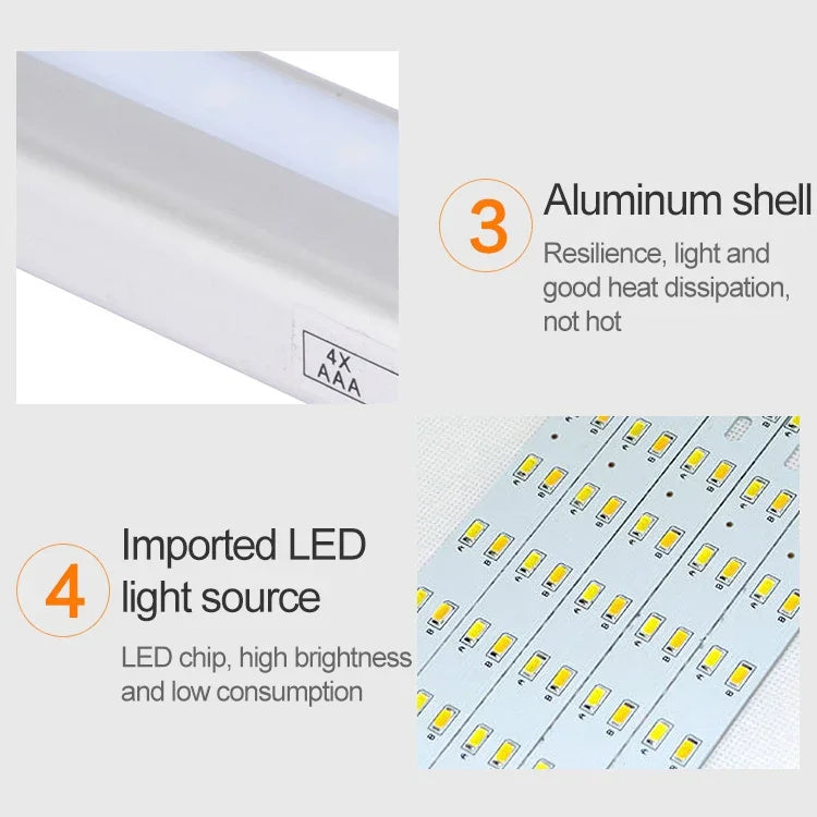 0,8W 10 LEDs Warmweiß Licht Schmalbild Intelligentes Körpersensorlicht LED Flur Schranklicht, USB-Ladeversion, 0,8W 10 LEDs Warmweiß