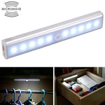 1.8W 10 LEDs Weißes Licht Breitbild Intelligentes Bewegungssensorlicht LED Flur- und Schranklicht, Batterieversion, 1.8W 10 LEDs Weiß (Batterieversion)