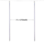 LED Dekoleuchte, Rohrdurchmesser: 1,2 cm, AC 100-240 V, US-, EU-Stecker optional, 8 Stück 50 cm/Blau, 8 Stück 50 cm/Bunt, 8 Stück 50 cm/Weiß