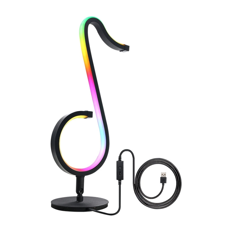 Heim RGB Illusorische Farb-Musiknoten Licht Schreibtischlampe