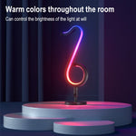 Heim RGB Illusorische Farb-Musiknoten Licht Schreibtischlampe