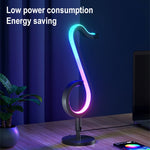 Heim RGB Illusorische Farb-Musiknoten Licht Schreibtischlampe