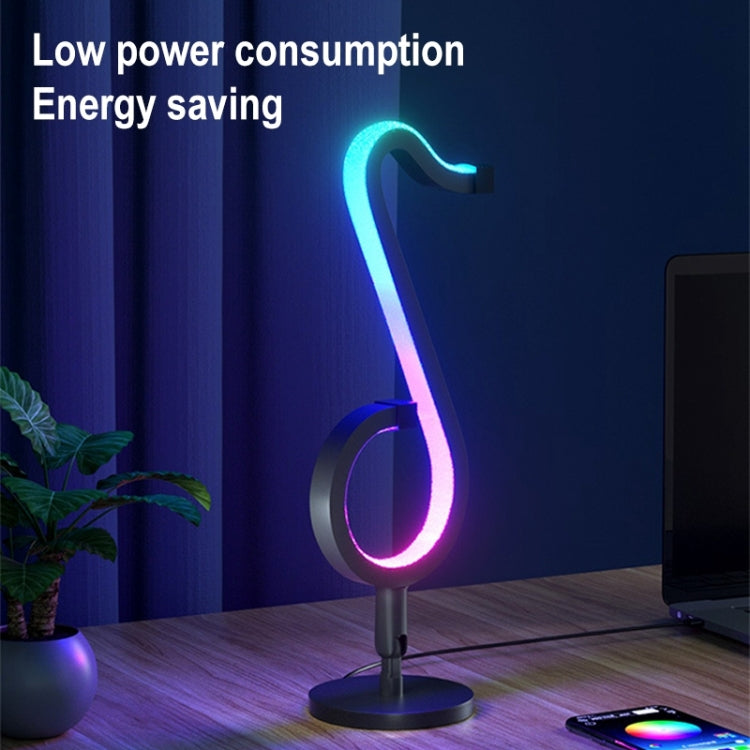 Heim RGB Illusorische Farb-Musiknoten Licht Schreibtischlampe