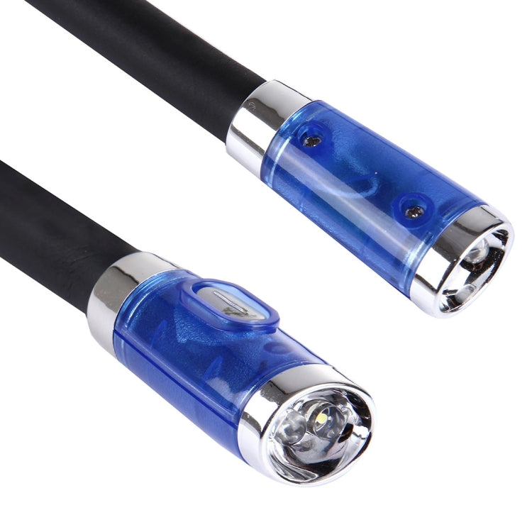 Kreative Doppelkopf Freihändige Nacken Stereo Taschenlampe Arbeitslicht Auto Lampe mit 4 LED-Lichtern & Weichem Gummigriff Nackenpolster