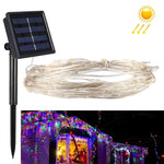 20m 200 LEDs SMD 0603 Solarpanel Silberdraht Lichterkette Märchenlampe Dekoratives Licht, DC 5V, 20m 200 LEDs Buntes Licht, 20m 200 LEDs Weißes Licht