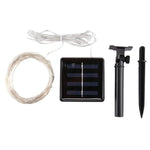 20m 200 LEDs SMD 0603 Solarpanel Silberdraht Lichterkette Märchenlampe Dekoratives Licht, DC 5V, 20m 200 LEDs Buntes Licht, 20m 200 LEDs Weißes Licht