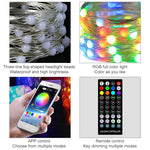 Weihnachtsdekoration USB-Kupferdraht-Lichterkette Fernbedienung & Bluetooth Mobile APP-Steuerung, Länge: 5m 50 LEDs, Fernbedienung & APP-Steuerung, Länge: 5m 50 LEDs