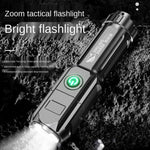 SMILING SHARK 622A Telescopic Focusing Three-gear Bright LED Flashlight, 622B