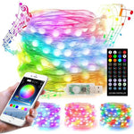 Weihnachtsdekoration USB Kupferdraht Lichterkette Fernbedienung & Bluetooth Handy-App-Steuerung, Länge: 20m 200 LEDs