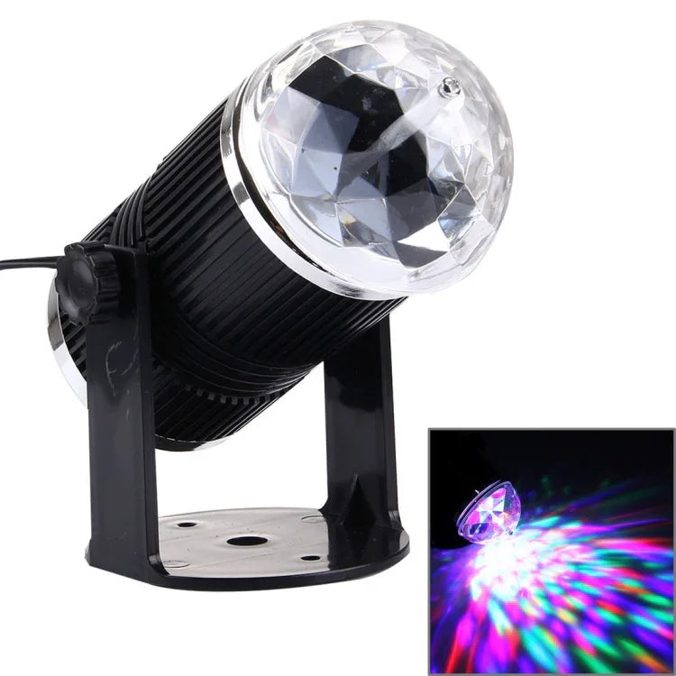 3W Mini drehbare magische Kugel LED-Bühnenlicht, EU-Stecker