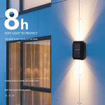 6 LED Solar-Wandlampe Außen Dekoratives Garten Auf- und Abwärtslicht