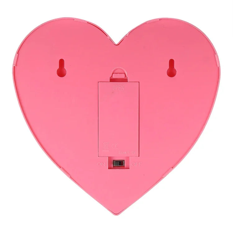 2 x AA Batteries Powered Party Festival Table Wedding Lamp Night Light, Heart(Pink)