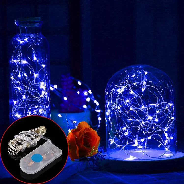 20 LEDs SMD 0603 IP65 Wasserdicht CR2032 Knopfzellen, 2m Blaues Licht, 2m Grünes Licht, 2m Rotes Licht