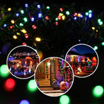 100 LEDs Weihnachtsdekolicht, 17m Blaulicht, 17m Buntlicht, 17m Weißlicht, 17m Warmweiß