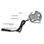 3W LED Embedded Polarized Buried Lamp IP67 Waterproof Turtle Shell Lamp Outdoor Garden Lawn Lamp, Warm Light 3000K Q1 One-way Light, Warm Light 3000K Q1