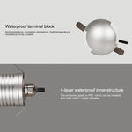 3W LED Embedded Polarized Buried Lamp IP67 Waterproof Turtle Shell Lamp Outdoor Garden Lawn Lamp, Warm Light 3000K Q3 Three-way Light, Warm Light 3000K Q3